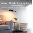 thumbnail image 2 of Lavish Home Adjustable Floor Lamp with 360 Degree Swing Arm (Black), 2 of 6