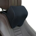 thumbnail image 2 of Ohufall 100% Memory Foam Car Neck Pillow Adjustable Strap Cervical Support Pillow Travel Essentials Breathable Removable Cover, 2 of 3
