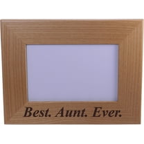 Best Aunt Ever - 4x6 Inch Engraved Alder Wood Picture Photo Frame - Great Gift for Birthday, or Christmas Gift for Sister, Sisters, Aunts