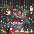 thumbnail image 1 of Decoraciones navideñas: pegatinas decorativas para ventanas, calcomanías de pared multicolor, decoraciones navideñas para el hogar, la cocina, la escuela, la universidad (estilo 9) Sailing  Electrónica, 1 of 1
