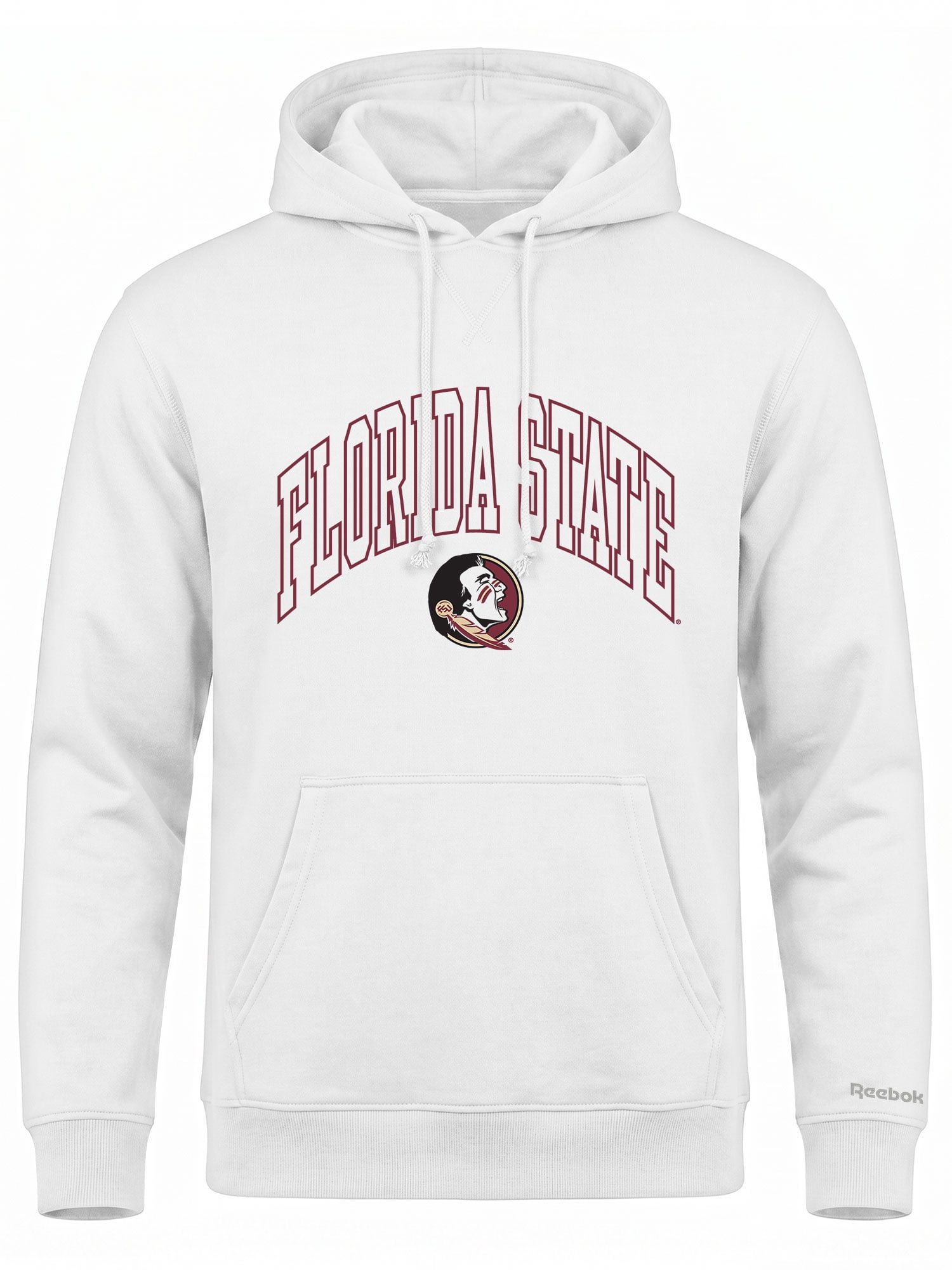 Florida State Seminoles Reebok Mens White Hooded Sweatshirt