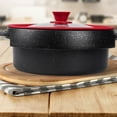 thumbnail image 2 of Langgg Rust-proof Pot Lid Handle And Sealing Good Sealing Kitchen Pot Coverl Food Lids black 22-24-26, 2 of 6