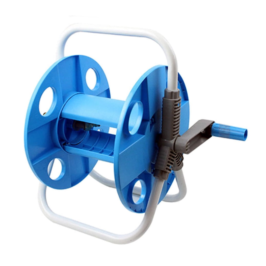 Supvox Hand Crank Garden Hose Reel Cart with Easy Rotate Frame, Outdoor Water Hose Storage and Car Wash Holder