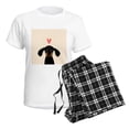 thumbnail image 4 of CafePress - Dachshund Love Women's Light Pajamas - Women's Short Sleeve Print T-Shirt and Pants Light Cotton Pajama Set, 4 of 7