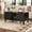 M-Black, variant on CBJCBJ 31" Modern Round Coffee Table with Sliding Door Storage, Center Table for Living Room, Brown