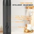 thumbnail image 2 of Electric Milk Frother for Coffee,Frother Handheld Rechargeable Electric Whisk with 2 Heads 3 Speeds Drink Mixer Coffee Frother Foam Maker For Latte,Cappuccino,Hot Chocolate,Egg - Black, 2 of 8
