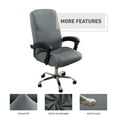 thumbnail image 3 of Y YUNHSOM Stretch Office Computer Chair Seat Covers, Removable Washable Anti-dust Desk Chair Seat Cushion Protectors(Brown), 3 of 7