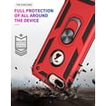 thumbnail image 3 of iPhone 7 Plus Case iPhone 8 Plus Case, Extreme Protection Military Armor Dual Layer Protective Ring Kickstand Red, 3 of 13