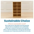 thumbnail image 6 of ECR4Kids Streamline 10 Cubby Tray Storage Cabinet, 5x2, Natural, 1, 6 of 9