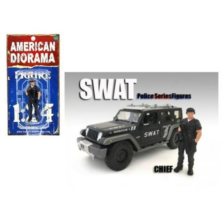 AMERICAN DIORAMA 1:24 SWAT TEAM - CHIEF (FIGURE ONLY VEHICLE NOT INCLUDED)