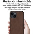 thumbnail image 3 of SaniMore for iPhone 14 (6.1" 2022) Case, PU Leather Skin Shockproof TPU Soft Wear-resistant Magnetic Car Mount Anti-scratch Anti-Drop Slim Cover for iPhone 14, Black, 3 of 9