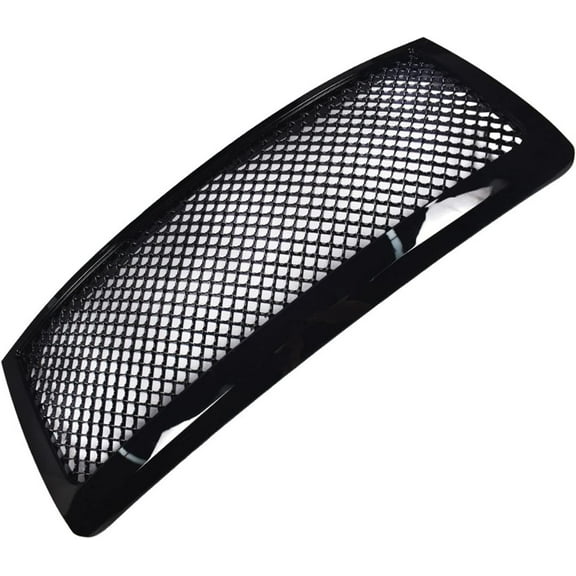 EPOTOOR Glossy Black Mesh Front Bumper Hood Upper Grille Replacement for 2009-2014 F-150 9L3Z8200A