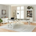 thumbnail image 4 of Hartford Wood Bookcase With Doors Storage Cabinet Office Shelves White, 4 of 8