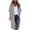 Grey, variant on Kimono Cardigans for Women 3/4 Sleeve Sheer Chiffon Loose Open Front Lightweight Long Cardigans Summer Beach Coverups