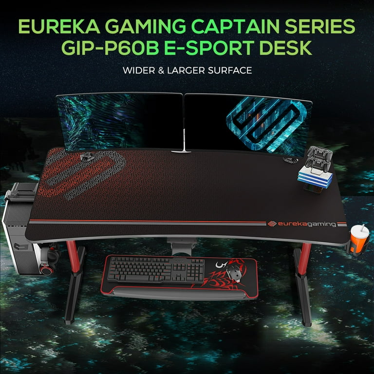 Eureka ergonomic captain series gaming desk discount