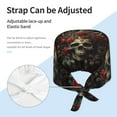 thumbnail image 3 of Vsdgher Classical Rose Crown Skull Men Women Adjustable Cap Working Hat Tie Back Cap, Work Cap, 3 of 7