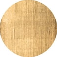 thumbnail image 1 of Ahgly Company Indoor Round Abstract Brown Contemporary Area Rugs, 6' Round, 1 of 4