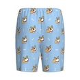 thumbnail image 5 of Easygdp Corgi Dog Men's Short Pajama Pants, Sleep Shorts, Household Pants, Casual Pants with Pockets - XX-Large, 5 of 9