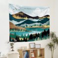 thumbnail image 2 of PBOBRIICH Vintage Green Mountain Tapestry Wall Hanging,Forest Tree Moon Tapestries for Dorm Living Room Bedroom Decor, 2 of 5