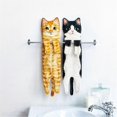 thumbnail image 5 of Funny Cat Hand Towels for Bathroom Kitchen Decor Cat Towel, B+C, 5 of 5