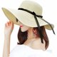 thumbnail image 1 of Mujeres Wide Brim Straw Sun Hat Floppy Foldable Roll up Cap Beach Summer Hats UPF 50+ Beige oso de fresa Electrónica, 1 of 7
