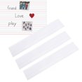 thumbnail image 1 of Bande de Phrase Effaçable à Sec, 50 Pcs Bandes de Phrase Effaçables à Sec Blanc Écriture Polyvalente pour Graphiques de Poche Standard pour Personnel Pédagogique, 1 of 8