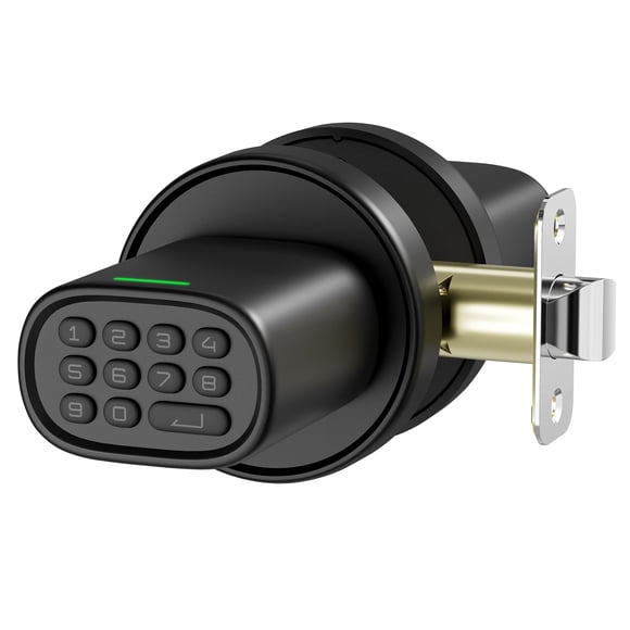ThorBolt Door Lock Knob with Keypad Keyless Entry Door Knob Electric Coded Indoor Door Knob for Interior Doors Thickness up to 2-1/4", Bedroom, Home O