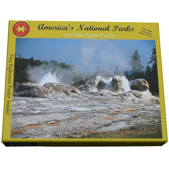 National Park Puzzles Yellowstone National Park Grotto Geyser 1000 Piece Puzzle