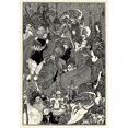 thumbnail image 2 of Beardsley, Aubrey 24x32 White Modern Wood Framed Museum Art Print Titled - Rape of the Lock 1896 - The Cave of Spleen, 2 of 4