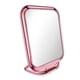 thumbnail image 2 of Espejo de maquillaje portátil con asa plegable para tocador de mesa de dormitorio Cuadrado rosa, 2 of 5