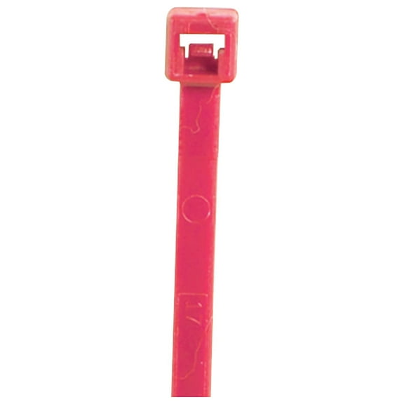 Partners Brand Colored Cable Ties,5-1/2",FL Pink,PK1000 CT433L