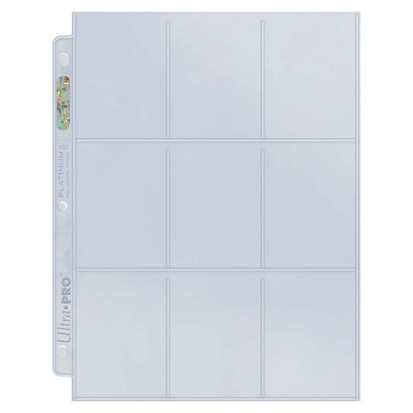 Ultra PRO Platinum Series 9-Pocket Pages (25ct) for Standard Size Cards