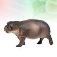thumbnail image 4 of WHAMVOX  Hippo Decoration Creative Ornament Figurine Model Kiss Child, 4 of 8