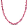 thumbnail image 1 of Miabella Collier de Perles Tourmaline Rose 17 Ct TGW en Argent Sterling Plaqué Rose, 1 of 4