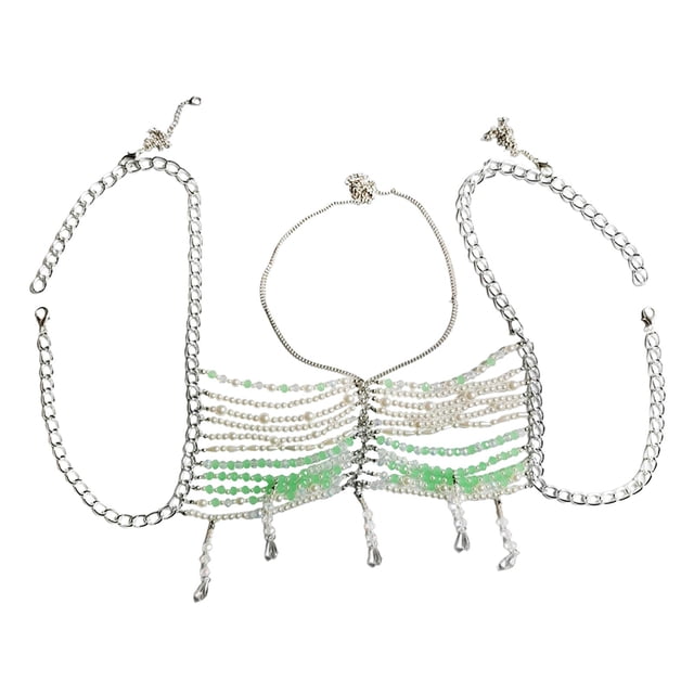 Mujer cadena de carrocería cadena de sujetador bikini joyería novedosa cadena de bikini cadena de bikini para conciertos de fiesta temáticos rave