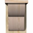 thumbnail image 2 of 8"W x 8"D x 12"H Crestline Rough Sawn Corbel w/Backplate, Douglas Fir, 2 of 9