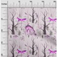 thumbnail image 2 of oneOone Cotton Silk Purple Fabric Deer Dress Material Fabric Print Fabric By The Yard 42 Inch Wide, 2 of 6
