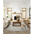 thumbnail image 2 of Dwelke Traditional Vintage Overdyed Retro Gold Area Rug Machine Washable Non-slip Carpet,4'x6', 2 of 8