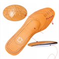 thumbnail image 4 of Leather Insoles-Full Length Eco-friendly Sweat-absorbant Breathable Cuttable Pain Relief Arch Support Orthotic Shoes Pad Accessory for Flat Feet, Artificial Leather EVA Activated Carbon, 4 of 7