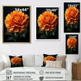 thumbnail image 4 of Designart "Radiant Beauty The Gold Marigold" Floral & Botanical Floater Framed Canvas Print, 4 of 7