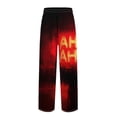 thumbnail image 4 of Satingcolo Men's Pajama Pants Halloween Skulls Black Sleep Bottoms Lounge Sleepwear Pockets Drawstring, 4 of 6