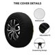 thumbnail image 2 of Fotbe Sunflowers Funda de Llanta de Repuesto con Estampado, Engrosada, Ajuste Universal para Jeep, Remolque, RV, SUV, Camión-16 inch, 2 of 6