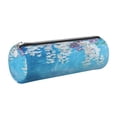 thumbnail image 1 of Easygdp Hanging Orchids Floral Blue para Estuche de Lápices Cilíndrico de Cuero con Cremallera, Organizador de Lápices de Cuero para Escuela, Oficina y Viajes, 1 of 6