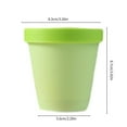 thumbnail image 3 of Vasos de plástico de 200 ml con tapa - Juego de 5 recipientes reutilizables glaseados para helado, postres, bebidas y mascarillas faciales (rosa, blanco, verde, amarillo), 3 of 8