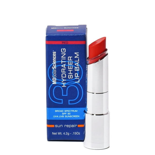 Bálsamo labial hidratante transparente con FPS 30 Ruby MDSolarSciences Bálsamo labial 0.15 oz