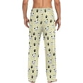 thumbnail image 2 of FREEAMG Cute Cat Panda Pajama Pants for Men, Men's Separate Bottoms, Comfortable Sleep Lounge Pj Pants, 2 of 7