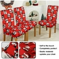 thumbnail image 2 of Merry Christmas Chair Covers for Dining Room Set Of 4, Santa Claus Stretch Dining Chair Cover 4 Pieces, Washable Kitchen Xmas Chair Slipcovers 4 Pack, Removable Seat Protector for Christmas Decor, 2 of 6