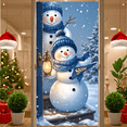 thumbnail image 3 of Snowman Decoration Winter Banner Christmas Design Snow Theme for Holiday Party Indoor Decor Seasonal Celebration, 3 of 9