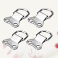 thumbnail image 3 of 25pcs D-Ring Picture Frame Hanging Hooks Double Hole Hangers with 50pcs 3x10 Silver Screws (Silver), 3 of 3