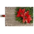 thumbnail image 3 of PKQWTM Beautiful Christmas Tree Branch Red Poinsettia Flower Book Cover Book Protector Book Sleeve Book Pouch Book Bag 6x9 inch, 3 of 4